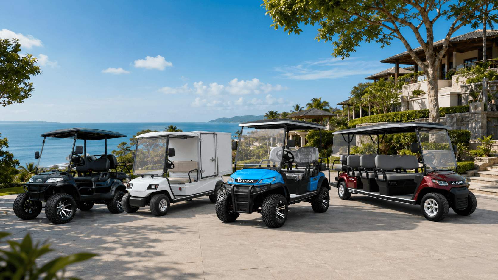 ผลงาน | Lvtong Thailand 2 golf carts in a resort